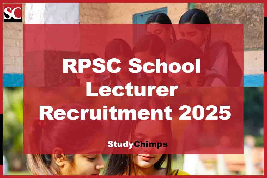 RPSC School Lecturer Recruitment 2025